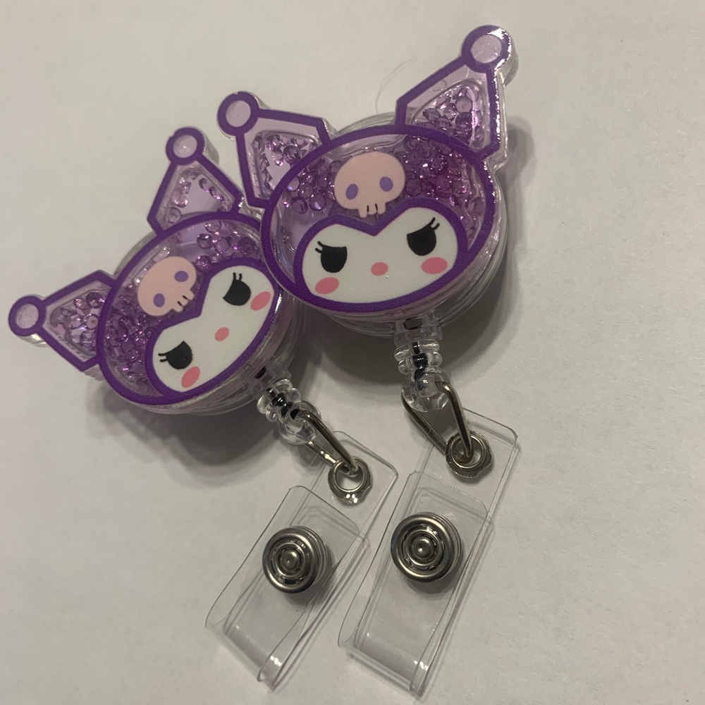 Kuromi shaker ID badge